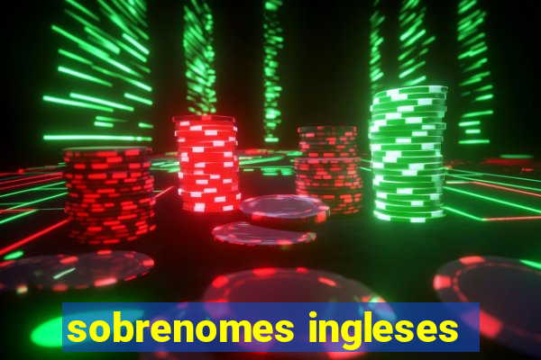 sobrenomes ingleses